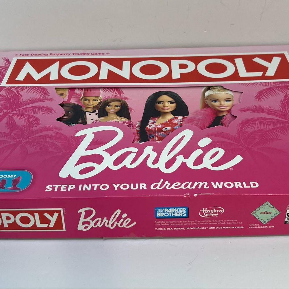Monopoly Barbie the Movie Edition Missing The High Heel And 1 Dice